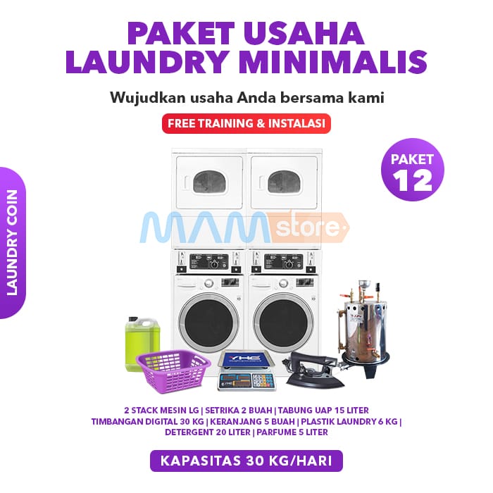 Paket Usaha Laundry Kiloan Minimalis 2